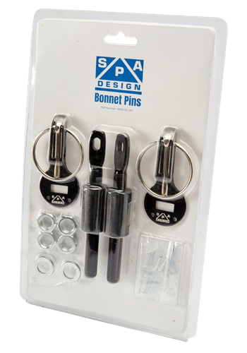 Black bonnet pins in packaging 2